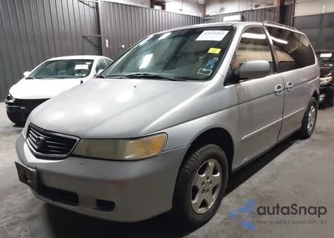 2001 Honda Odyssey Ex из США, поврежденный, VIN 2HKRL18671H565069